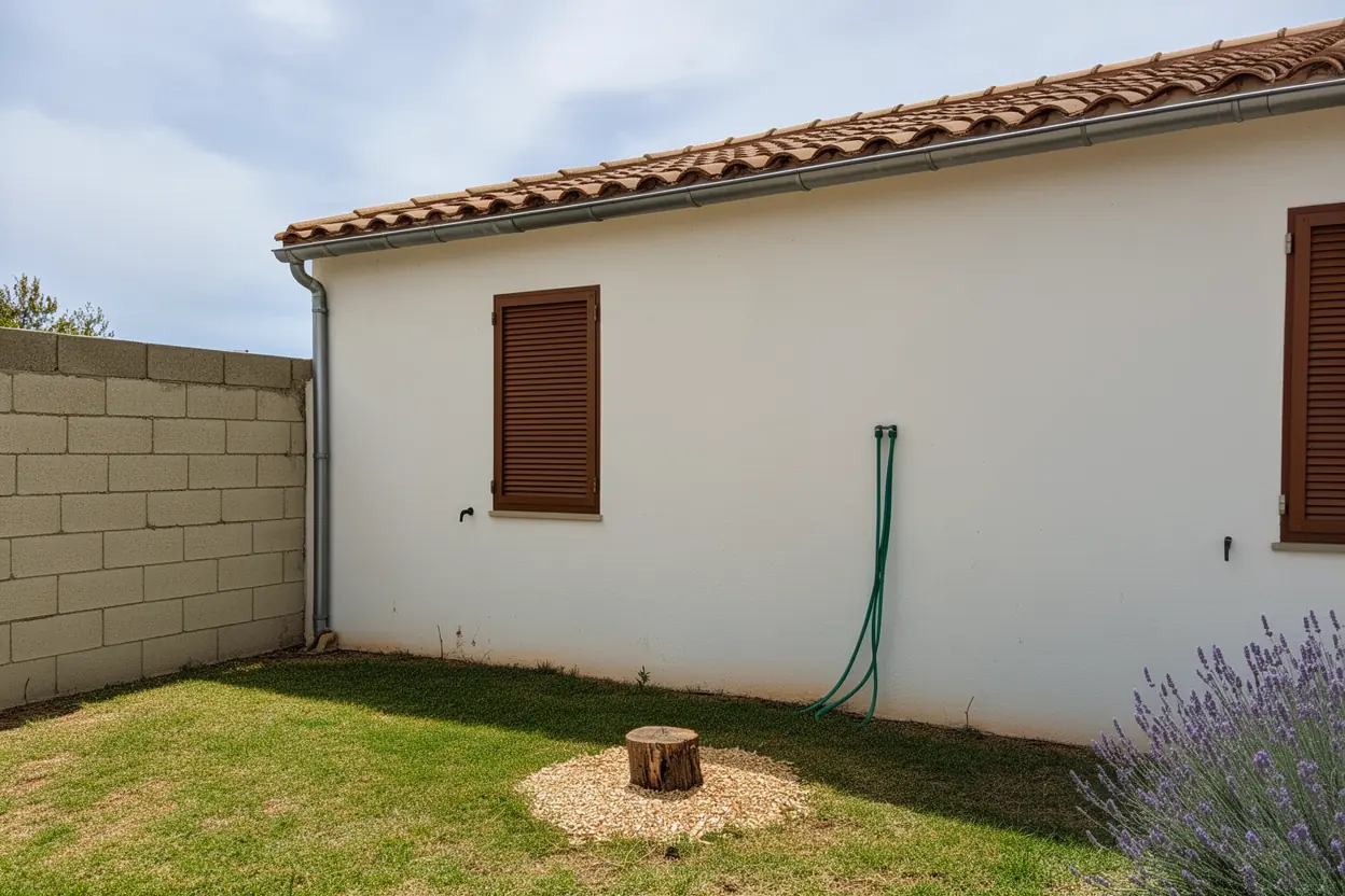 Jardin sécurisé après abattage du cyprès à Ajaccio