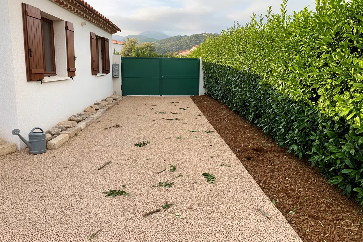 Accès dégagé après broyage à Grosseto-Prugna
